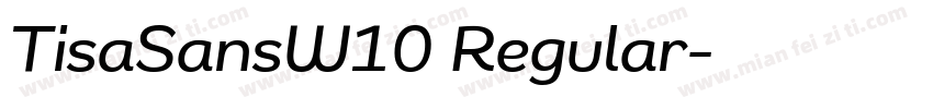 TisaSansW10 Regular字体转换